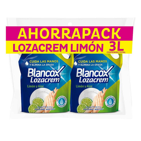 Lavaloza LOZACREAM LIQ BLANCOX 2U 3000ML LIMON